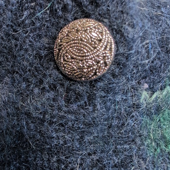 Vintage Christopher‎ & Banks Sweater Womens S Blue Cardigan Wool Blend Button Up - Picture 9 of 9